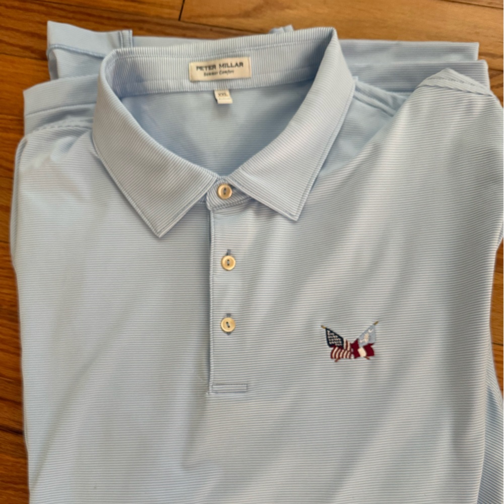 Peter Millar Sky Blue Polo Shirt XXL